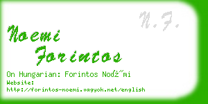 noemi forintos business card
